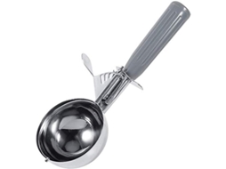 Cuchara de Acero Inoxidable para Sorvete e Purê de Batata com Mango Antideslizante e Alavanca de Liberação