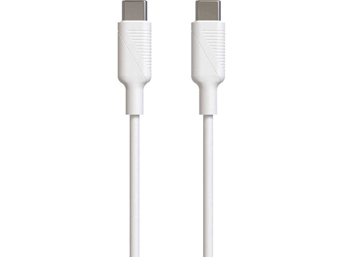 Cabo MUVIT MCUSC0008 (USB-C - USB-C - 1.2m - Branco)