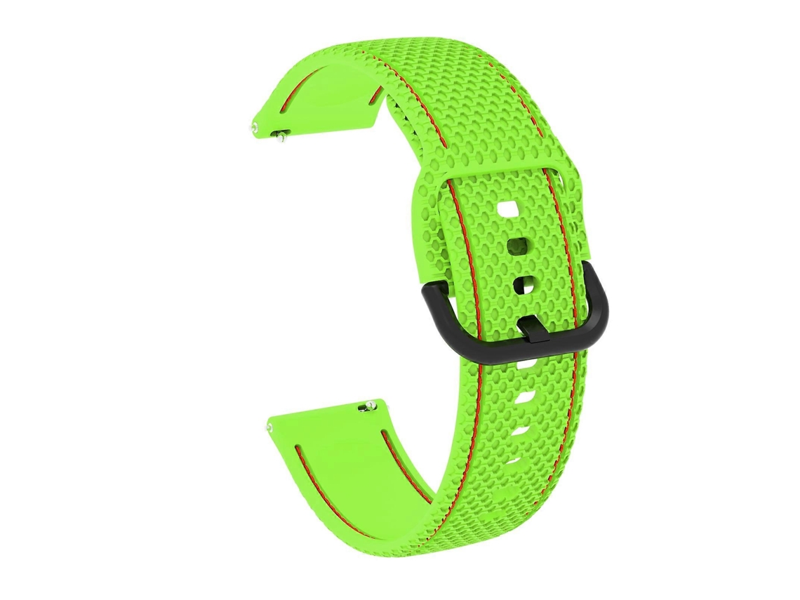 Pulseira De Silicone Com Costura Bicolor De 20 Mm Para Samsung Galaxy Watch Active 2 (branca)