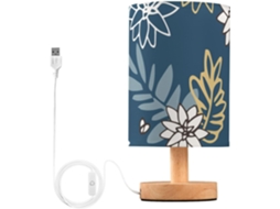 Bases de mesa retrô com LEDs Nas Cores nas cores branca, amarela e azul para mesas infantis.