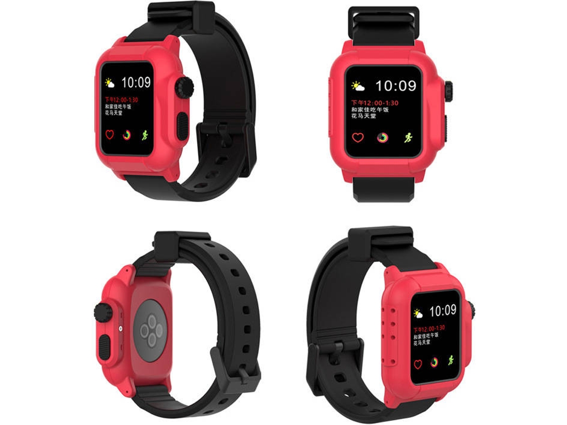 Capa WISETONY Apple Watch Series 2 e 3, 42 mm Vermelho
