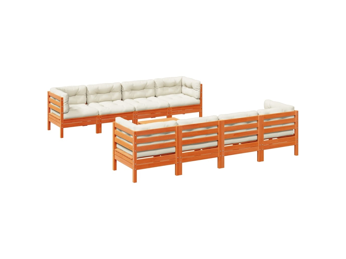 Garden Sofa Set, Garden Sofa Sets Vidaxl Marrom Madeira De Pinho (n/a)