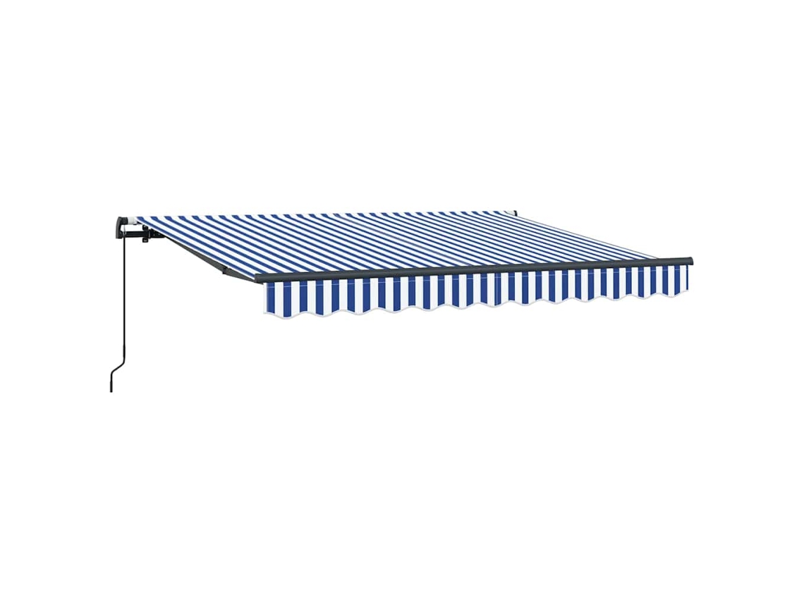 Toldo Retrátil Vidaxl Azul Poliéster