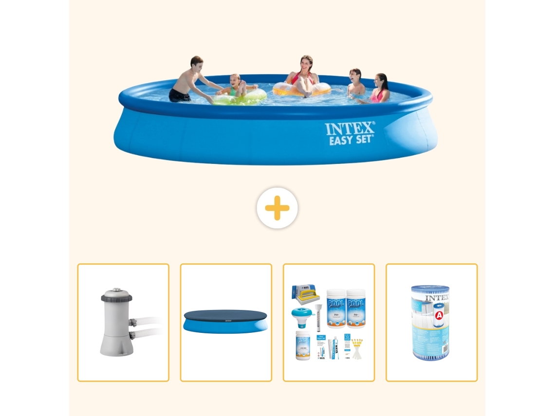Intex Piscina Easy Set Redonda - 457x84 Cm - 5-peças S208