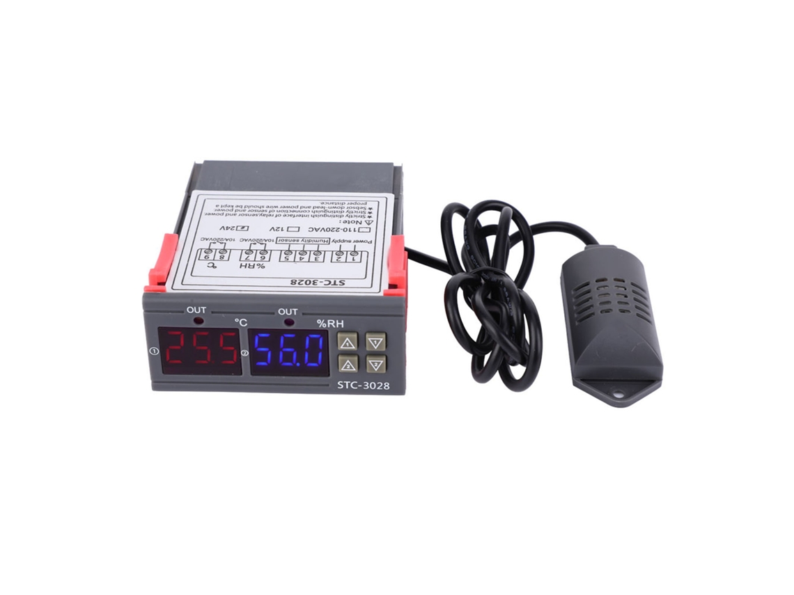 Controlador Digital De Temperatura E Umidade Stc-3028