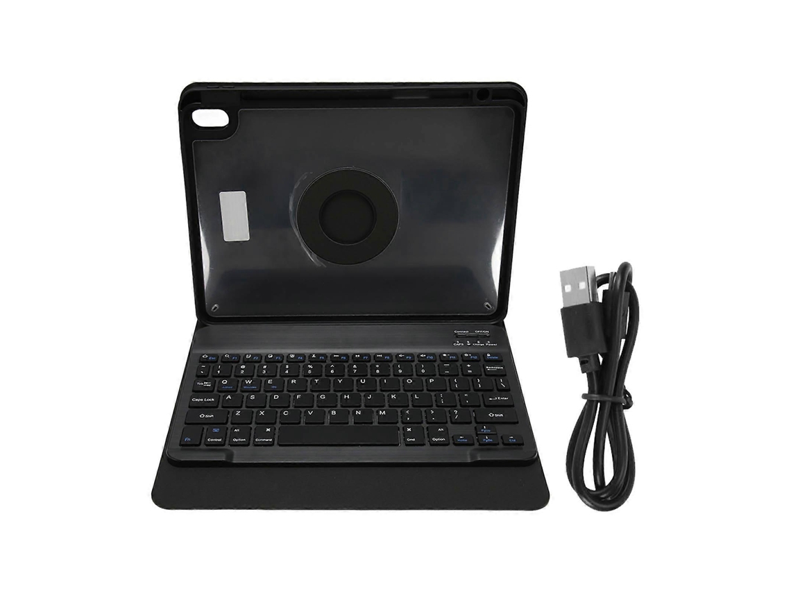 Capa Para Teclado De Tablet, Capa Removível E Giratória Para Teclado Sem Fio Bluetooth Para Air4/air5 De 10,9 Polegadas, Preta Everley891