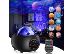 Projetor De Estrelas Com 32 Modos 10 Planetas Luz Noturna Recarregável Bluetooth Controle Remoto