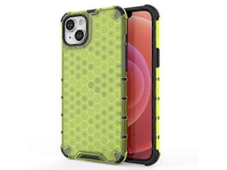 Capa Para Iphone 15 Com Padrão Favo De Mel (preta)