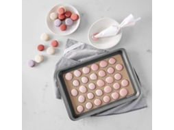 2 Piezas De Tapete De Silicona Antiaderente Resistente Ao Calor Para Macarons, Sobremesas, Ferramentas De Cozinha E Lar (cinza)