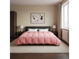 Vidaxl Edredom De Inverno 200 X 200 Cm Inverno Rosa Respirável