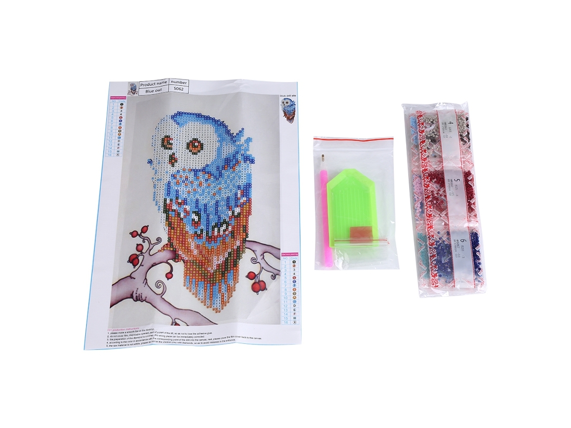 Quadro De Brodado 5d Com Strass Decorativo Para Parede Artesanato Manual
