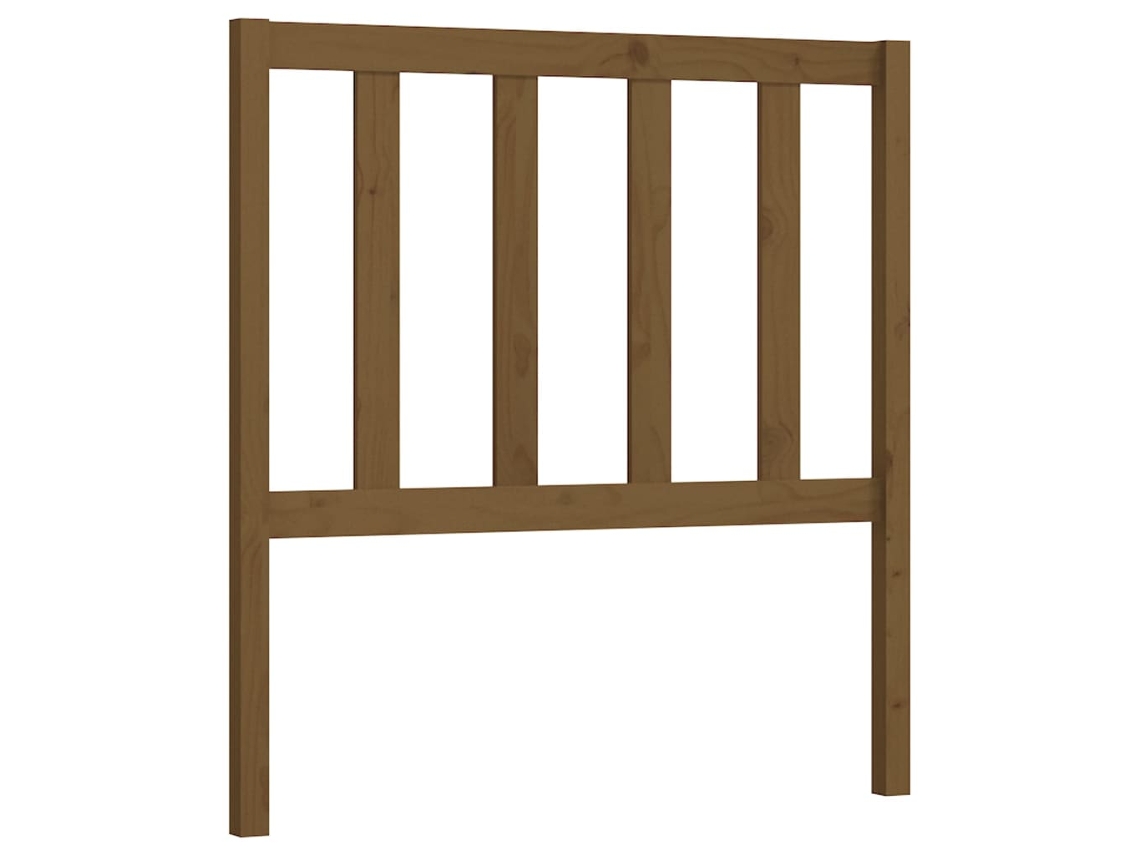 Bed Headboard, Bed Headboards Vidaxl Marrom Madeira De Pinho (96 X 100 Cm)