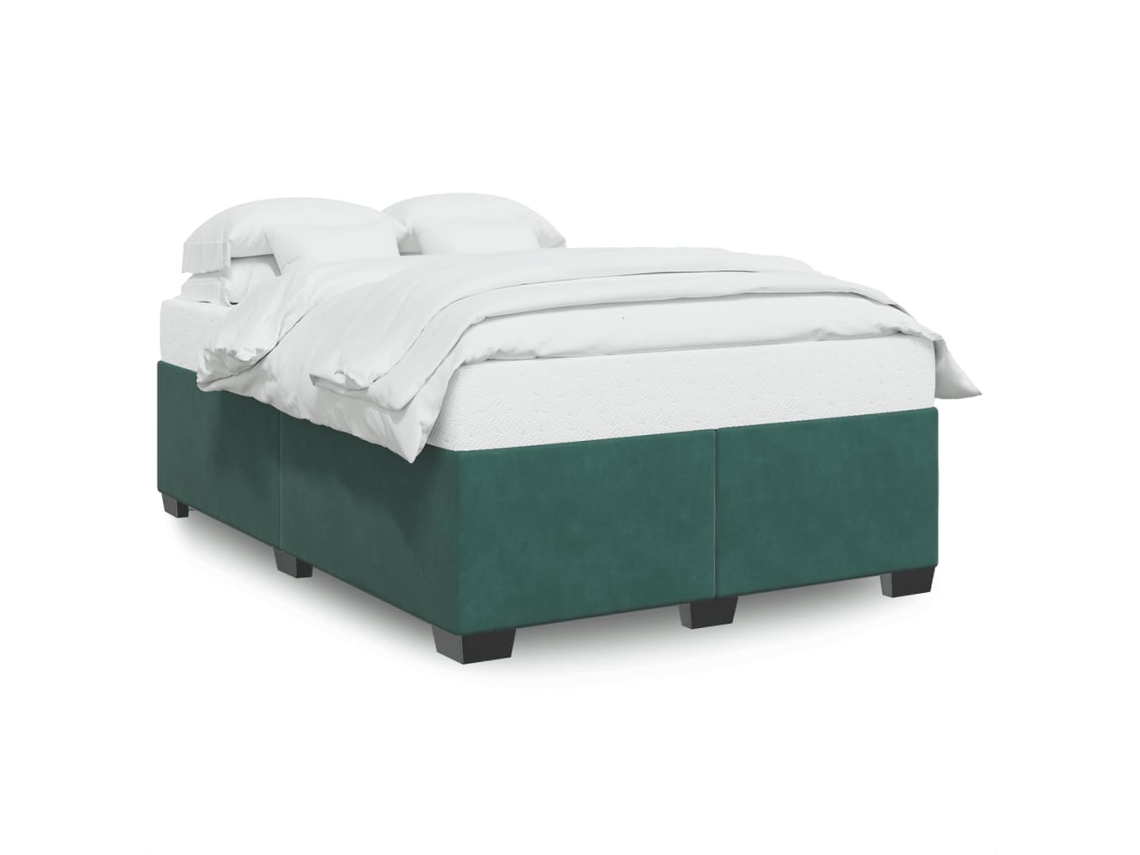 Bed Frame, Bed Frames Vidaxl Verde Veludo (140 X 200 Cm)