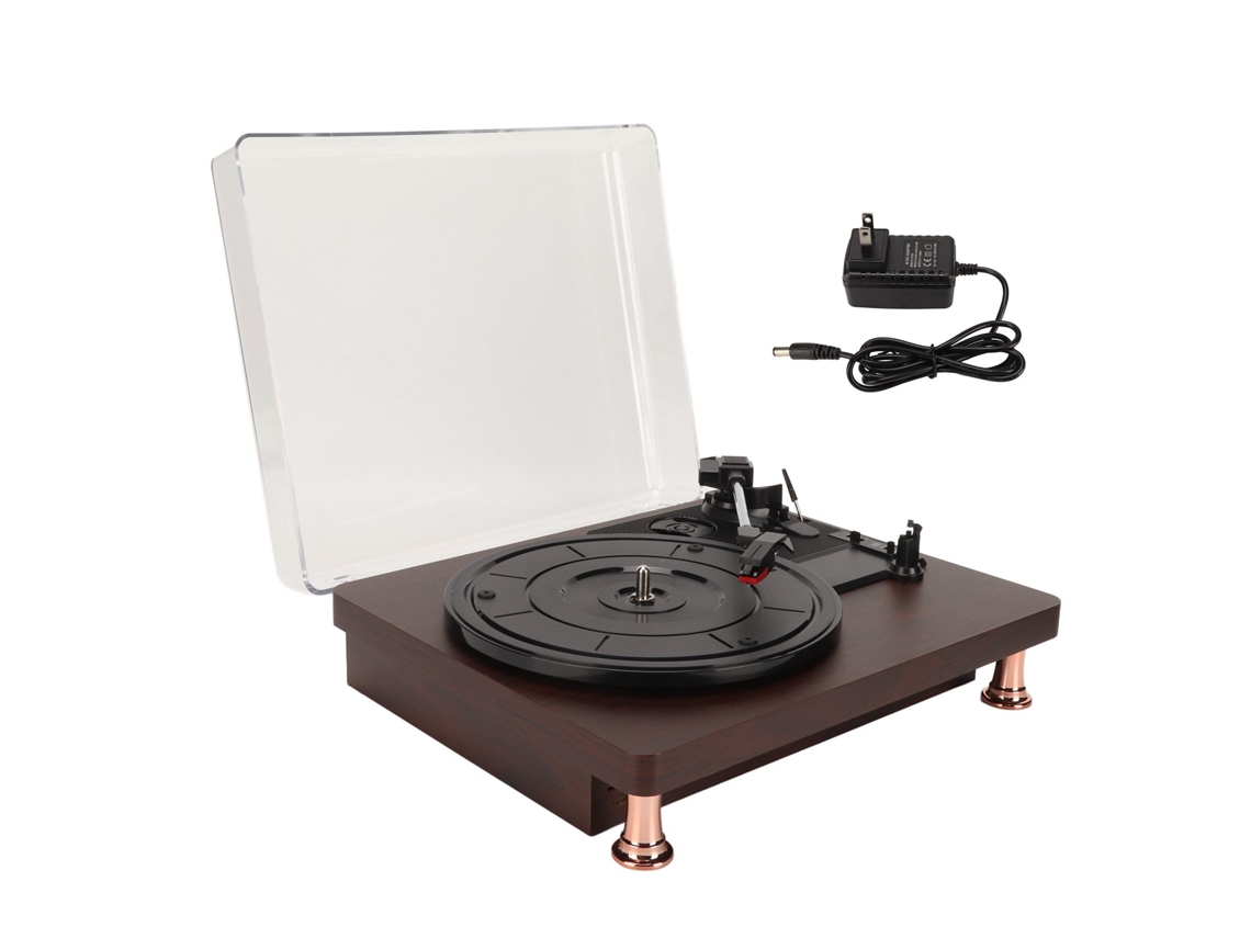 Toca discos Vintage LAXISCREED com Bluetooth e 3 Velocidades
