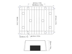 Laxiscreed Módulo Conversor Dc Buck Ip67 30-60v Para 12v, À Prova De Água