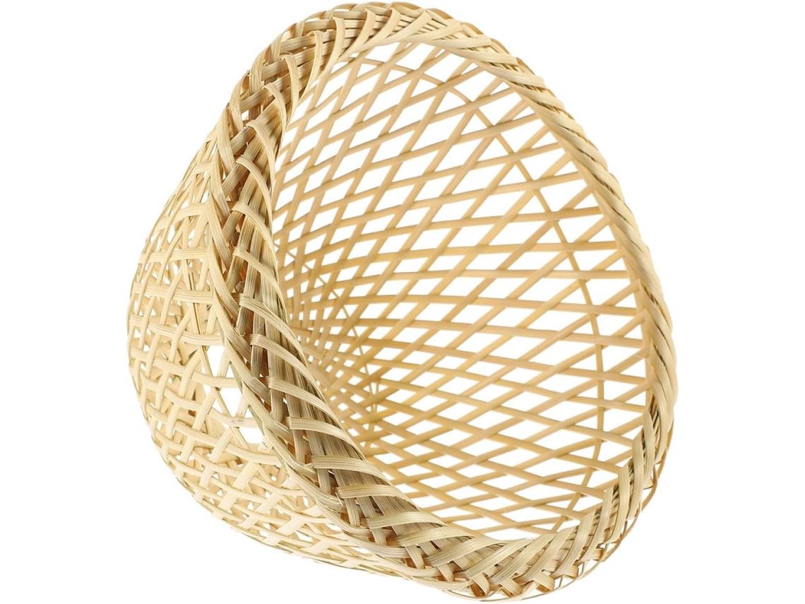 Lâmpada de Bambu Vintage Bege Suave SFUSHOS