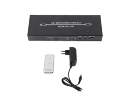 Hdmi Switch Splitter 2 In 4 Out Switch Distribuição de Vídeo 4k EOOCOO