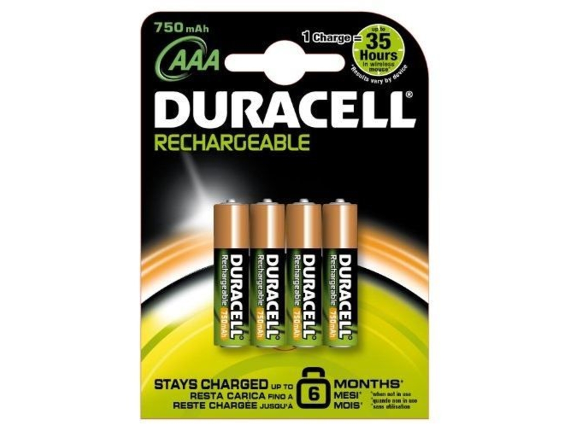 DURACELL Bateria Recarregável Aaax4 Stay Charg…