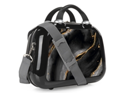Saco De Viagem Rígido Personalizado Lava Negra De Base Preta Itaca (35x26x17 Cm 15,5l)