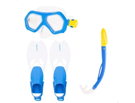 AQUA SPORT Set Óculos de Mergulho Infantil C/Tubo e Nadadeiras T.27-31