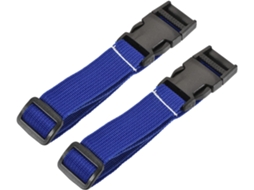 Meccanixity Conjunto De 2-cintas Bagagem Com Fivela Liberação Rápida Para Mochilas, Acessório De Viagem, Azul