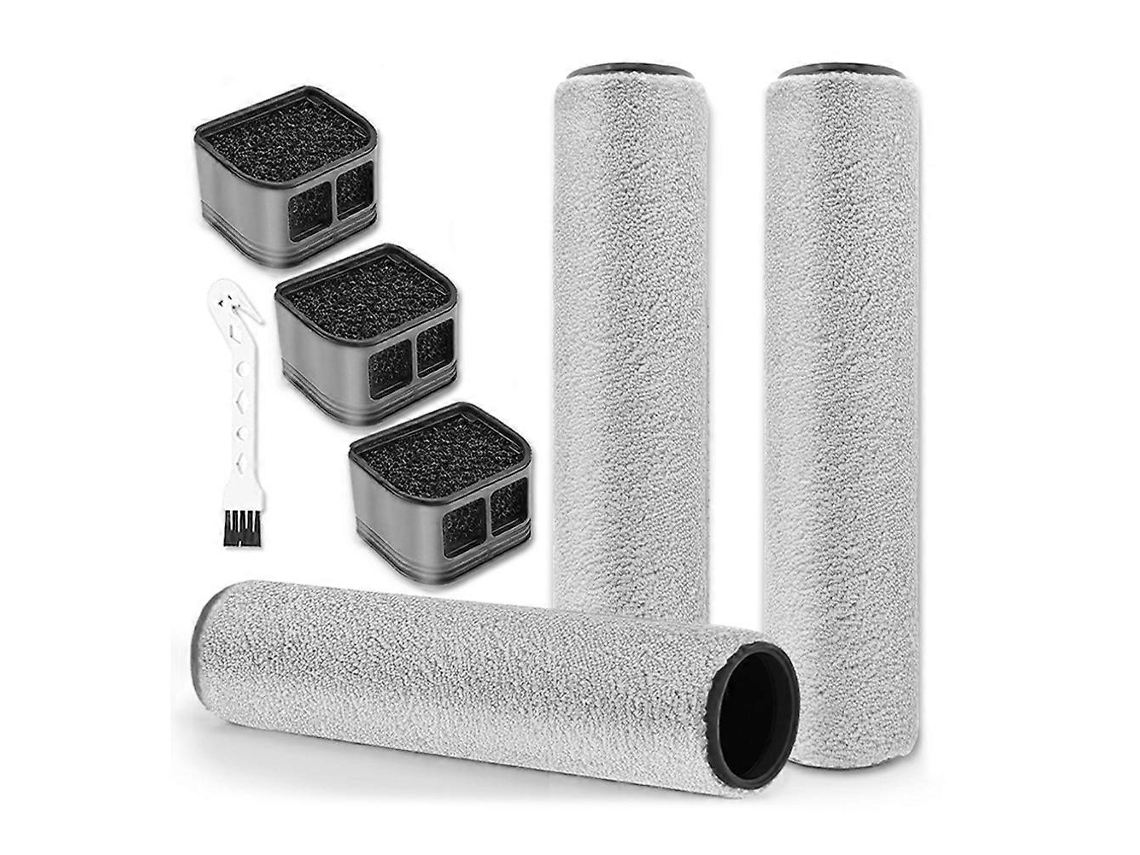 Conjunto De 7 Peças Compatível Com O Aspirador Robô Xiaomi Truclean W30 Pro/e303hw Para Uso Em Superfícies Secas E Úmidas, Incluindo Escova Pri_glo