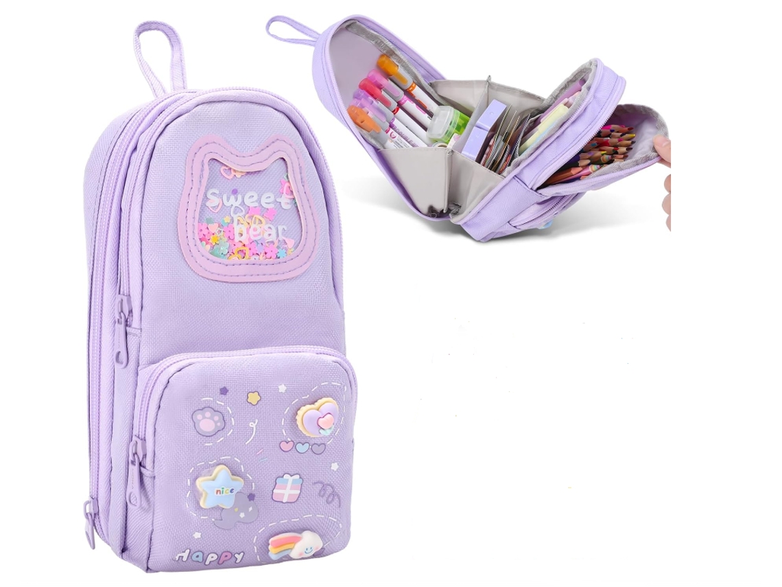 Estojo Para Lápis E Canetas, Para Escola