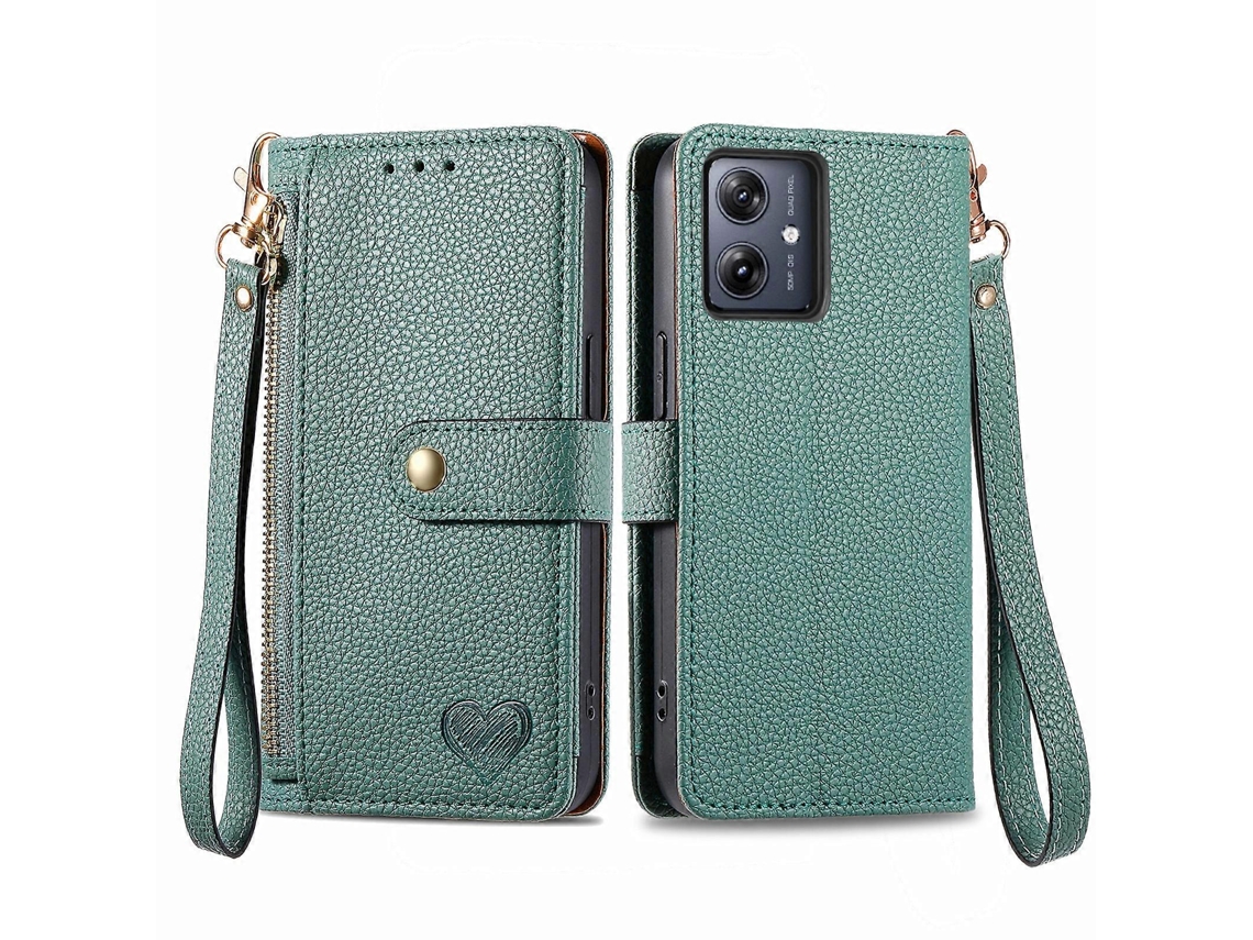 Capa De Celular Love Com Zíper Para Motorola Moto G54