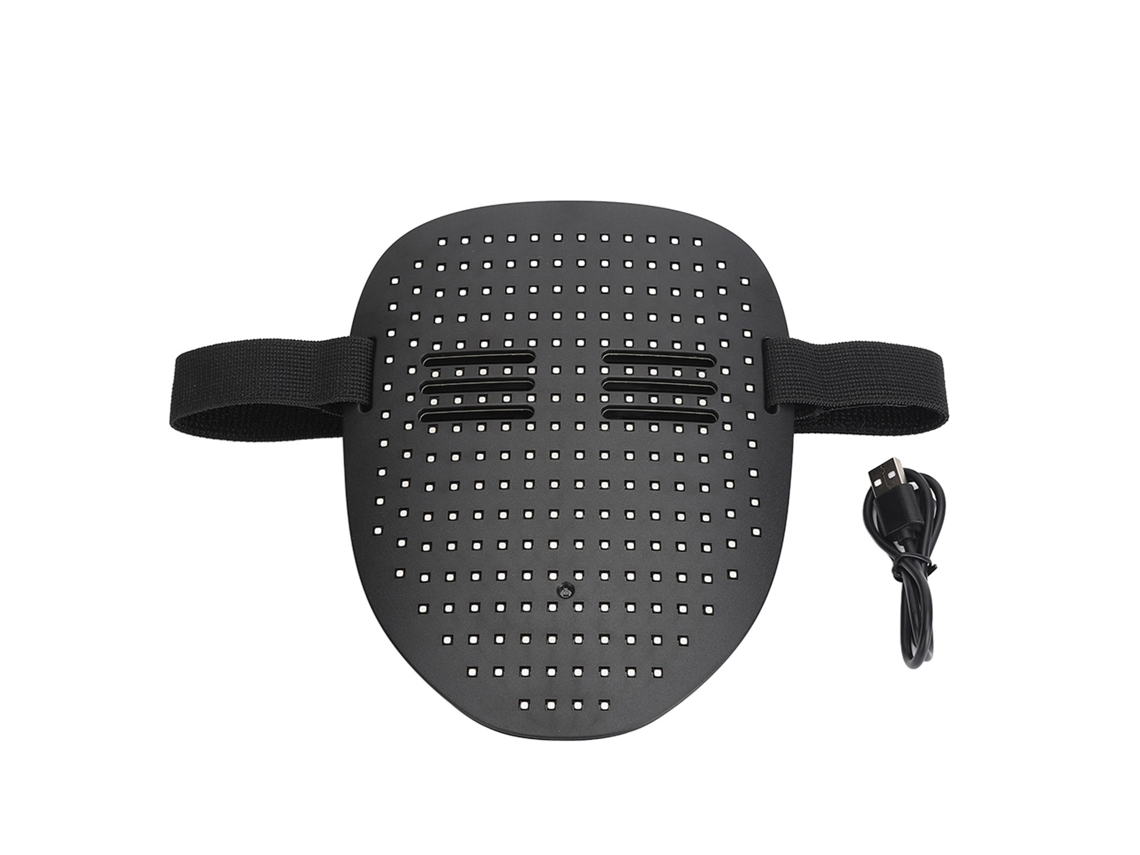 Máscara Facial de Led para Festas, com Sensor de Gestos, Ajustável e Que Acende, Ideal para Cosplay CHABERLU