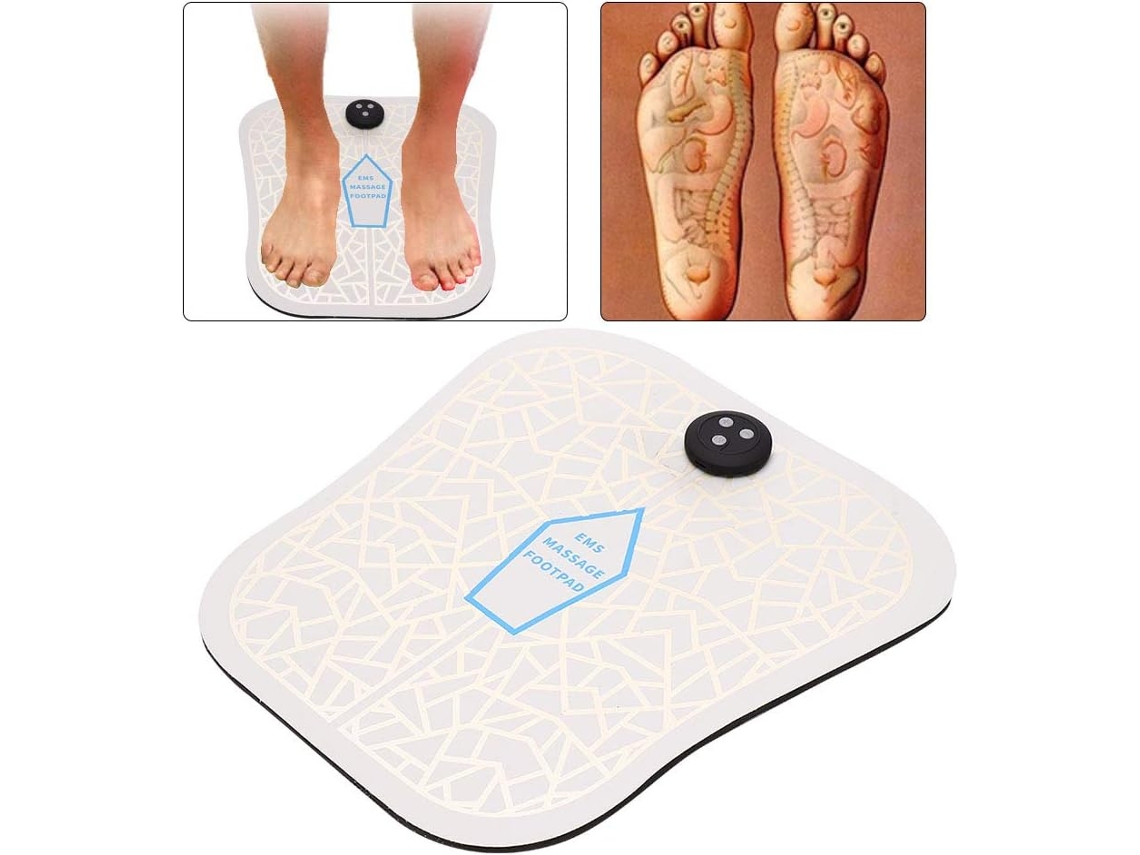Massageador De Pés Ems, Tapete Massageador Elétrico Portátil Para Pés Eletrônico Slowmoose