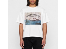 Rockinstone Jaws Movie Welcome White Adult T-shirt Size:xxxl