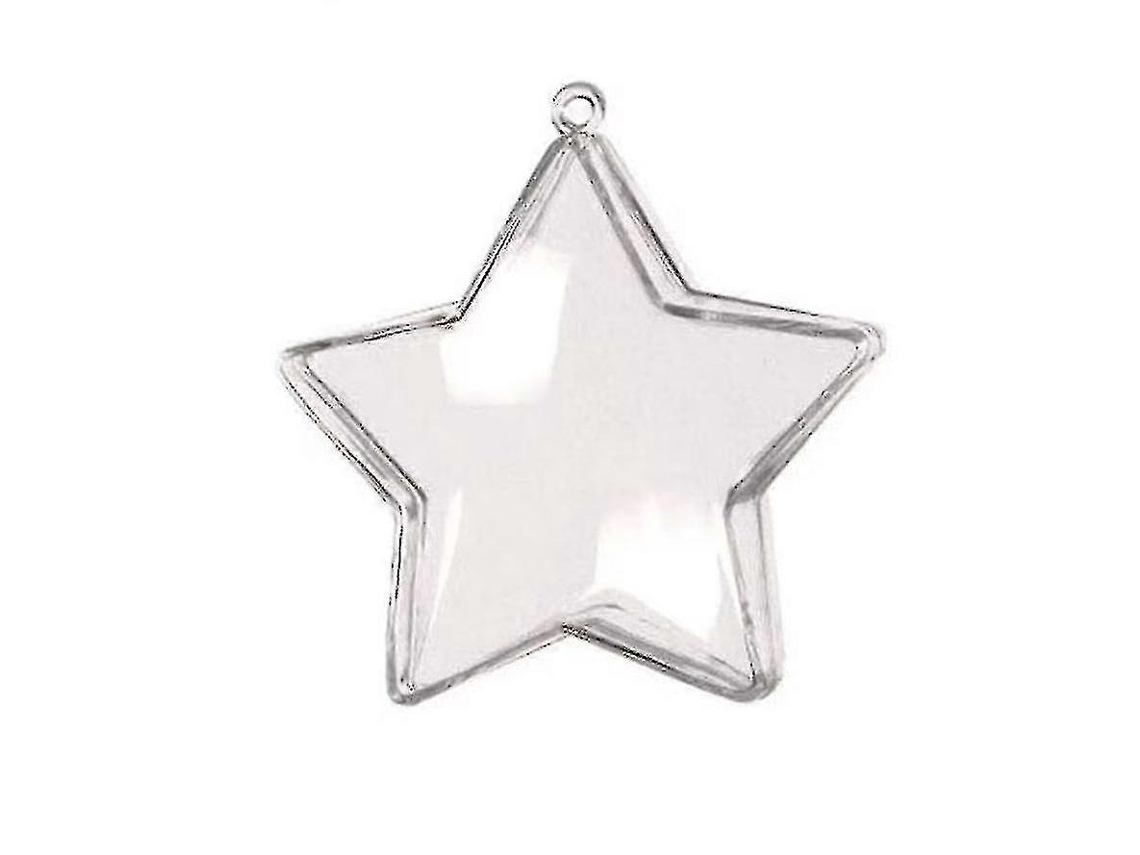 Bola De Plástico Wuzhou Para Decoração De Árvore De Natal, Enfeite Para Casamento Hengjian (1 Unidade, Transparente)
