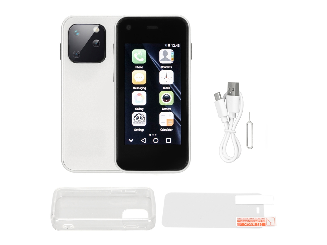 Smartphone Mini 2.5 Polegadas Tela Hd Touchscreen Leve 1gb Ram 8gb Rom Branco Para Trabalho