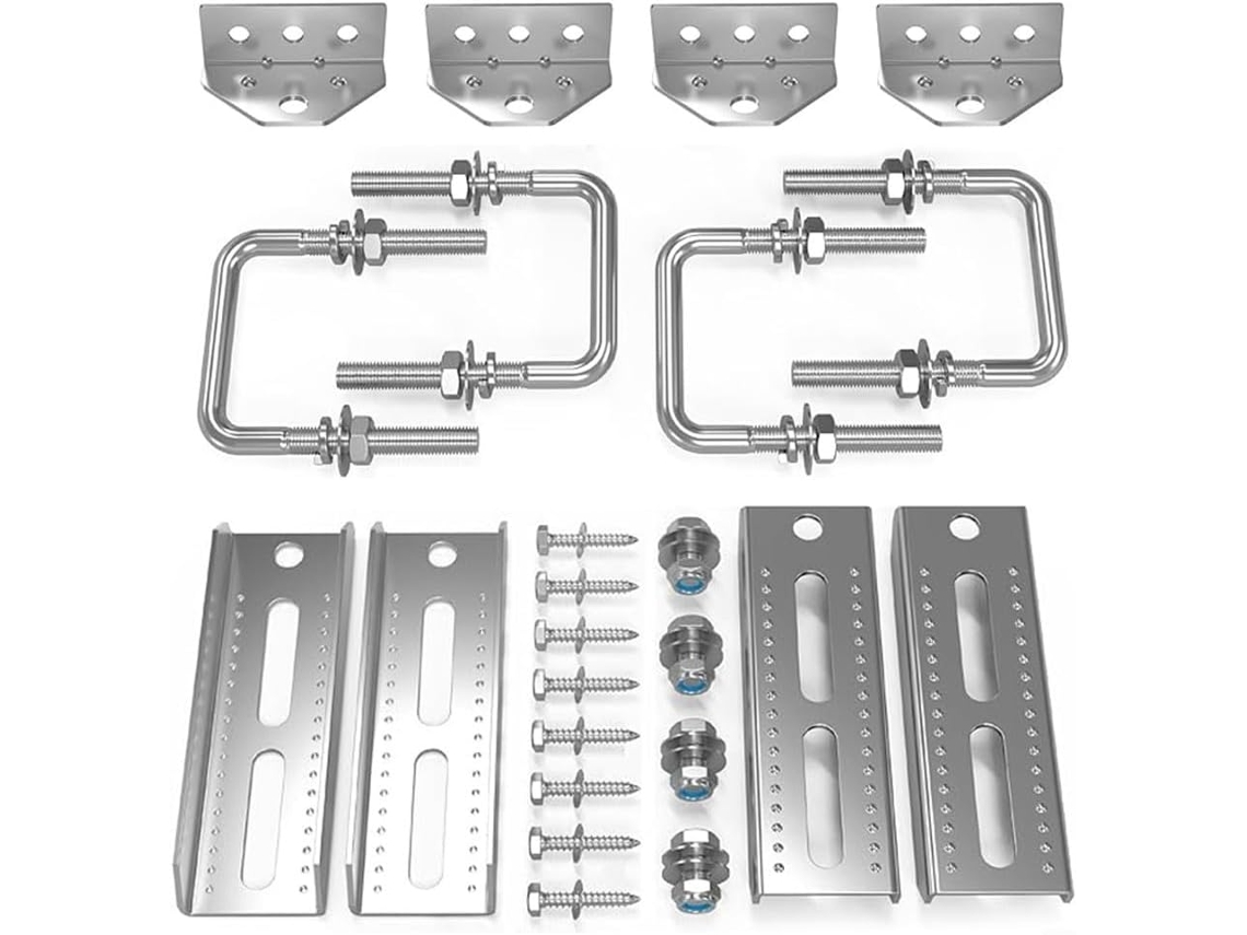 Kit De Suporte Giratório Superior Em Aço Para Barco, Reboque E Travessa.