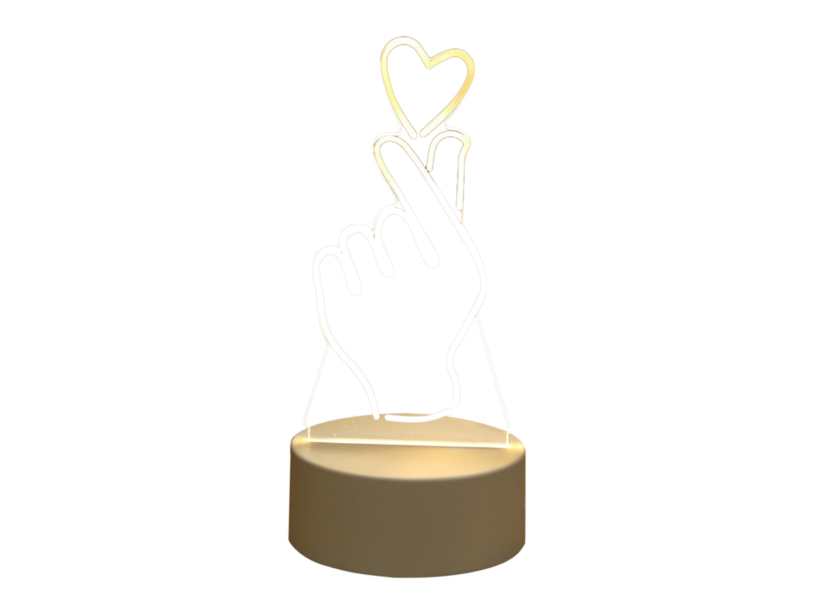 2026 luz Nocturna 3d Led Corazón Stitch Con Iluminación Cálida para Decoración de Dormitorio
