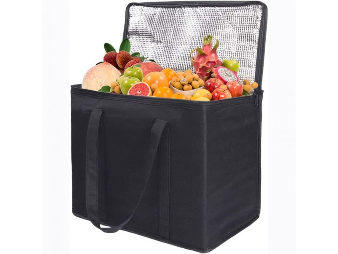 KOFIHETY Sacos De Supermercado Isolados, Bolsas Grandes Para Serviços Pesados, Resistência À Água, Fácil Limpo, Isolamento Térmico, Perfeito Para Piqueniques E