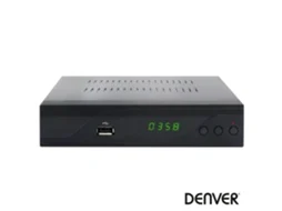 Receptor Tdt Full Hd 1080P Dvb-C Canais Fta Usb DENVER
