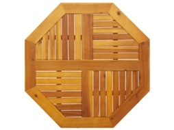 Vidaxl Tampo De Mesa Octogonal 80x80x2,2 Cm Madeira De Acácia Maciça