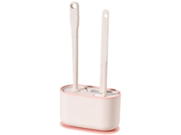 Suporte de Parede 3 em 1 para Escova Sanitária, Ideal para Limpeza Doméstica e de Banheiros, Sem Cantos Escondidos AQUAFORGE