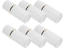 Conjunto de 6 Garrafas Daub de 20ml com Tampa Esponja Branca, À Vazamentos Prova.