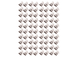 Conjunto De 80 Clips De Fixação Com Furo De 0,7 Polegadas Em Metal Resistente Para Casa, Escritório E Estudo Cor Bronze Roxo Aquaforge
