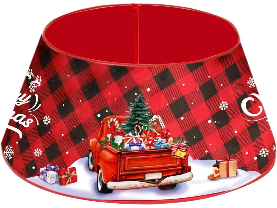 Colarinho Para Árvore De Natal Estilo Fazenda | Saia Para Árvore De Natal Em Formato De Casinha De Desenho Animado