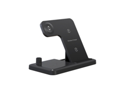 Carregador Sem Fio 4 em 1 para Iphone Suporte de Carregamento para Smartphone Sem Fio Dobrável Ângulo Ajustável Terminal Tipo C Apple W BISBISOUS