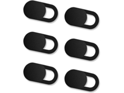 Pacote Com 6 Controle Deslizante De Proteção De Webcam Para Privacidade Brilvibera (preto)