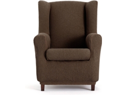 Capa de Poltrona EYSA Premium Troya Tecido Elástico (90 x 80 x 100 cm - Poliéster e Algodão - Marrón)