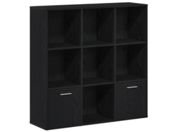 Estante para Livros em Carvalho Preto 98x29x97,5 cm Madeira Engenheirada MAISON EXCLUSIVE