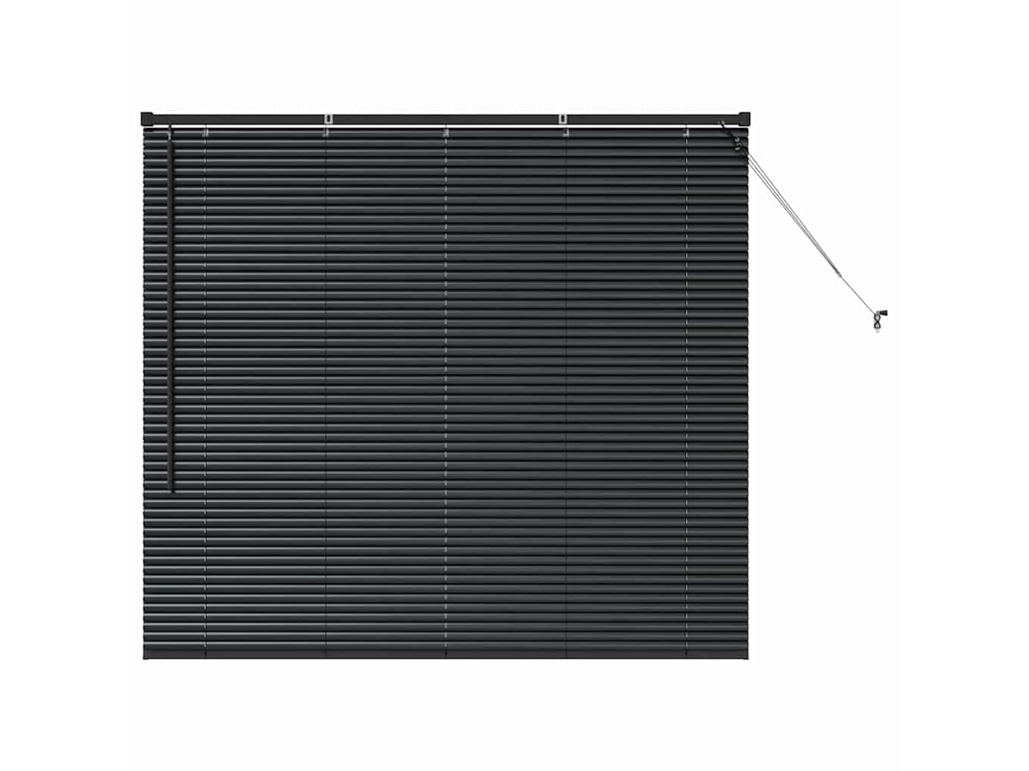 Conjunto 1 Persianas Venecianas Vidaxl Preto Alumínio (130 X 145 Cm)