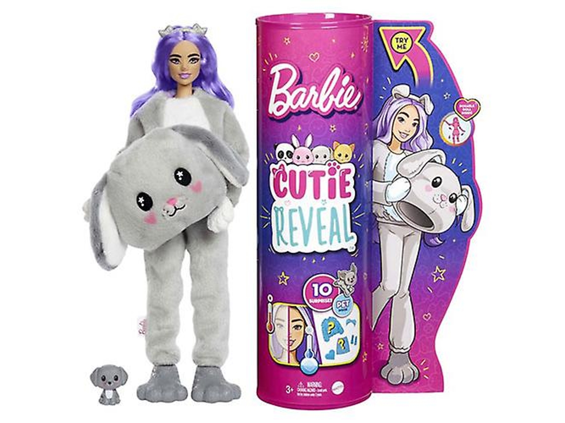 Boneca Barbie Cutie Reveal Fashion And Beauty Oficialmente Licenciada, Para Maiores De 3 Anos Everley891