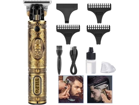 Máquina De Cortar Cabelo Para Homens, Máquina De Barba Para Homens, Cortador De Barba E Cabelo Kit, Recarga Usb Sem Fio Zig Zag Territoires