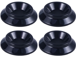 Toyvian 4-tapetes De Plástico Antiderrapantes Para Rodízios Piano Vertical, Pretos, Design Elegante Que Protege Contra